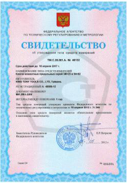 Динамометрические ключи King Tony утверждены как средство измерения.