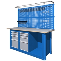 Верстаки металлические купить в Москве и с доставкой по России