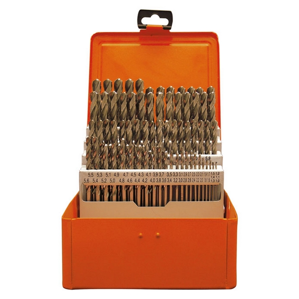 Набор сверл по металлу HSS-Co 1-5,9 мм, 50 шт в кейсе, Projahn 60540