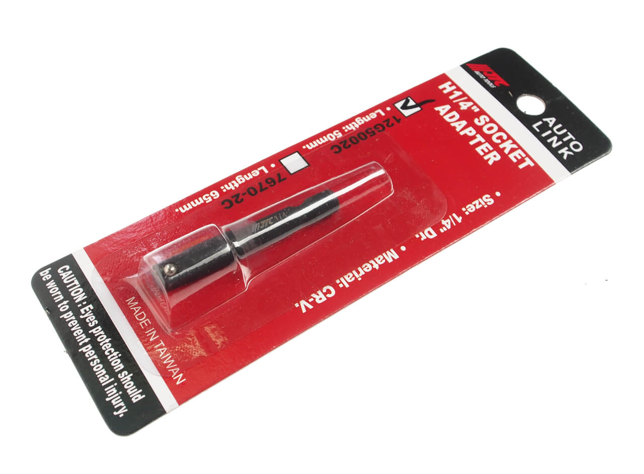 Адаптер 1/4" 50мм для торцевых головок в блистере JTC