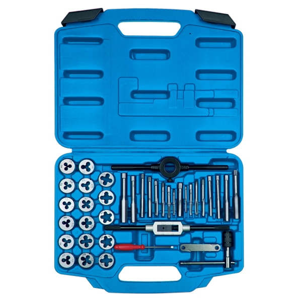 KING TONY 12939MQ1 Набор метчиков и плашек SK5 M3-M12, кейс, 39 предметов