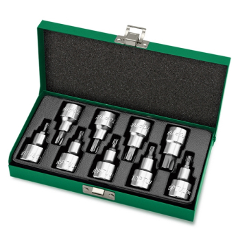 Набор торцевых насадок 1/2" TORX T20-T60, L=55 мм, 9 предметов, TOPTUL GAAD0903