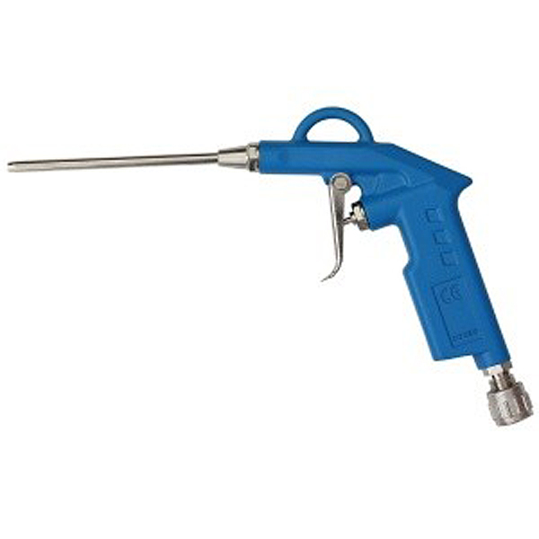 Продувочный пистолет 2-10 Бар, 130 Л/мин, сопло 150 мм, обрезиненная рукоятка, WALMEC, 50066 PA/6L