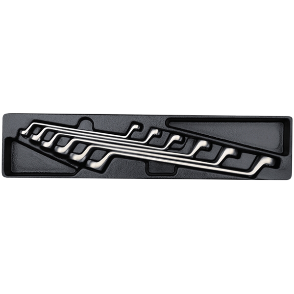 Набор ключей накидных 8-19 мм в ложементе, 6 предметов King Tony 9-1716MR