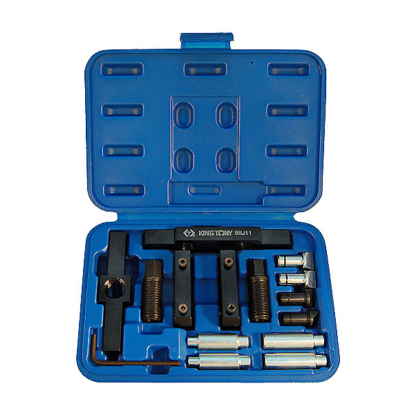 KING TONY 9BJ11 Универсальный набор для монтажа и демонтажа амортизатора из рычага подвески, 15 предметов
