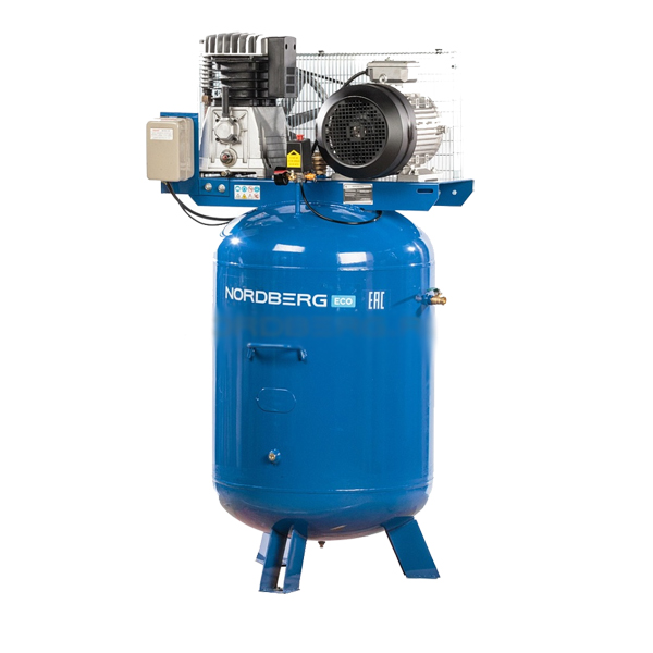 Nordberg NCEV300/810 Компрессор поршневой трехфазный с ременным приводом вертикальный, объем ресивера 300 л