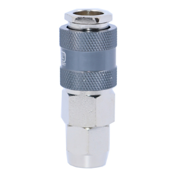 Фитинг БРС "мама" (F) – зажим для шланга 8x12 мм, 1 шт, KraftWell KRW-QC0812F