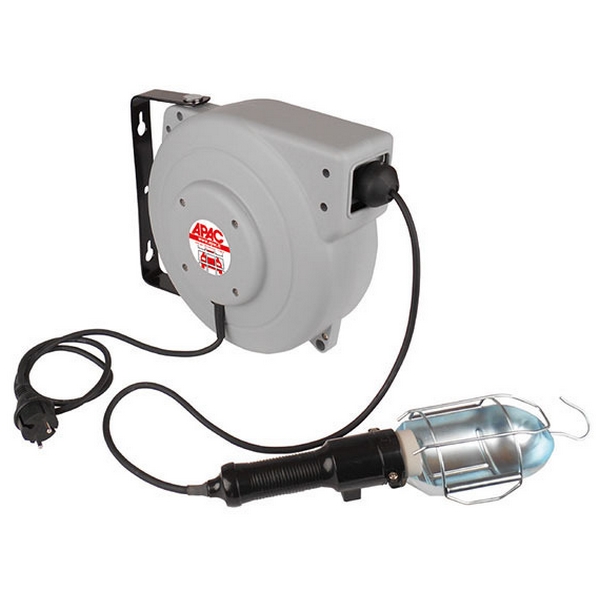 Переносной светильник, лампа накаливания 60 Вт, 220 В, с кабельной катушкой APAC 1731.E1