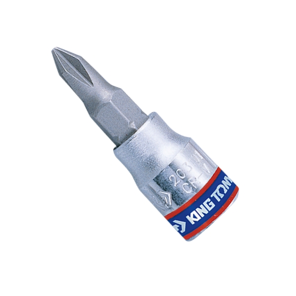 KING TONY 203102 Торцевая насадка (бита) 1/4 дюйма, PHILLIPS, PH2, L=37 мм