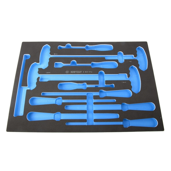 Ложемент для набора напильников, торцевых отверток, съемники клипс и металлическая щетка 9-90413TQV, King Tony 85811032B