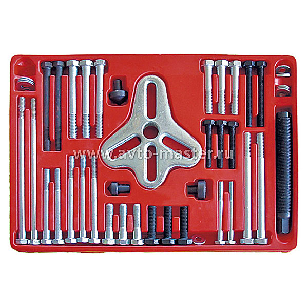 Набор для монтажа и демонтажа шкивов из 46 предметов в кейсе Мастак 103-20046