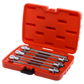 Набор бит-головок 1/2" HEX H5-H12, L=200 мм, 6 предметов, JTC-7256