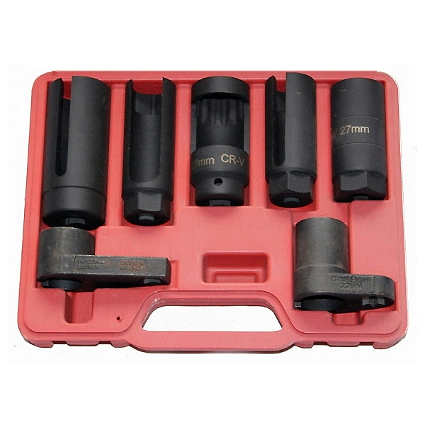 Набор инструментов торцевых головок для кислородных датчиков и форсунок, 7 предметов Мастак 103-61007C