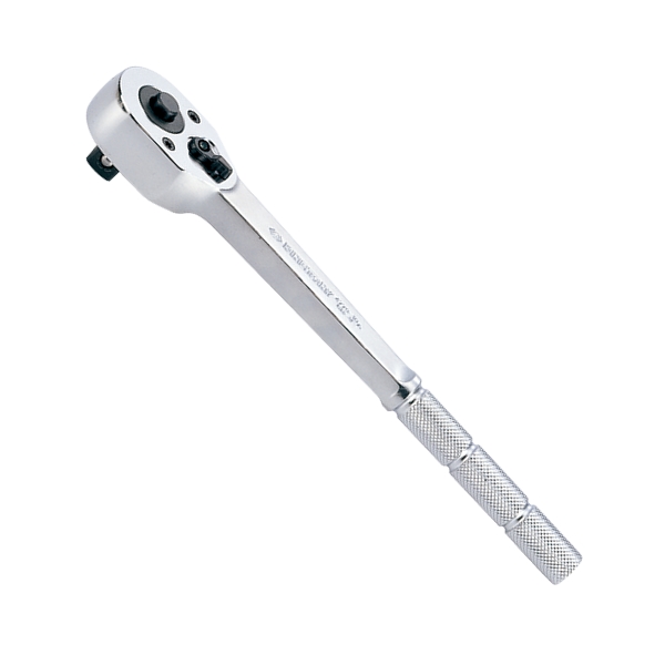 Трещотка 1/2 дюйма, 250 мм, 32 зубца, флажковая с кнопкой, фиксатор, удлиняемая KING TONY 4771-10BR