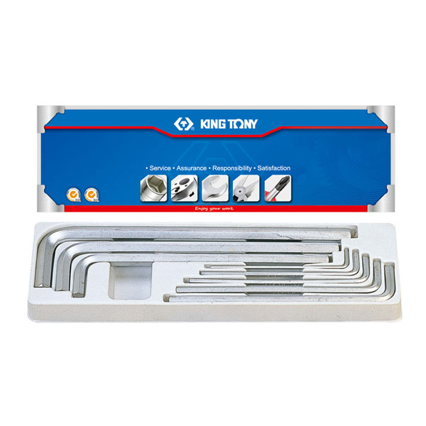 KING TONY 20208MR01 Набор Г-образных шестигранников 3-14 мм, 8 предметов