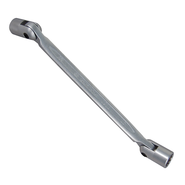 Ключ торцевой двухсторонний 12 х 13 мм с шарниром на 180 градусов King Tony 19101213