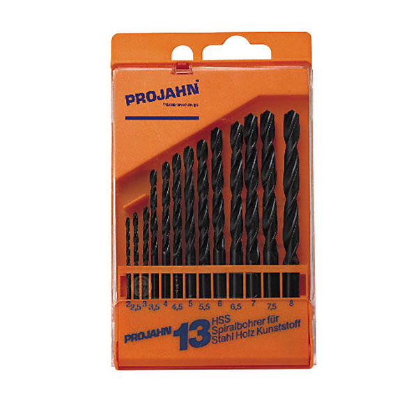 Набор сверл по металлу HSS 2-8 мм, 13 предметов на держателе Projahn 67005