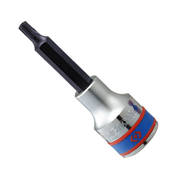 KING TONY 403730 Торцевая насадка (бита) 1/2 дюйма TORX с отверстием Т30 80 мм