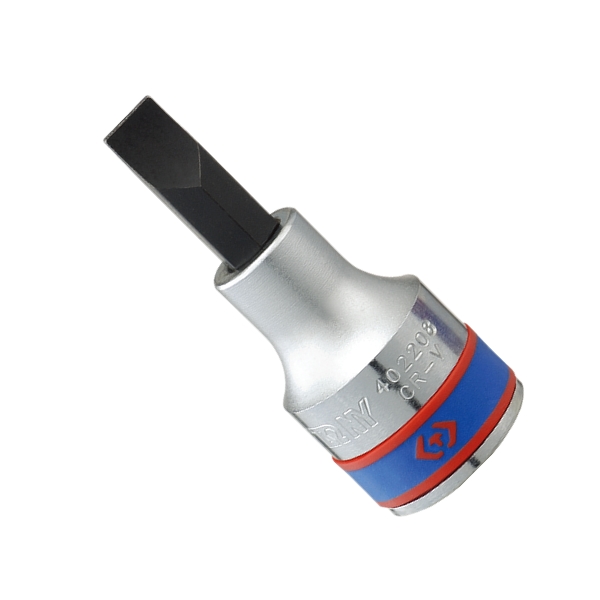 KING TONY 402214 Торцевая насадка (бита) 1/2 дюйма, SLOTTED, 14х2,5 мм, L=60 мм