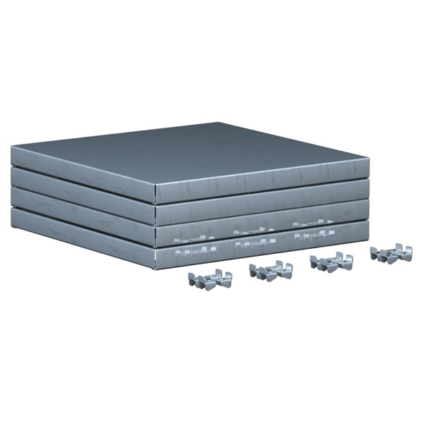 Упаковка полок 4 шт. для двухсекционного шкафа Феррум 08.303