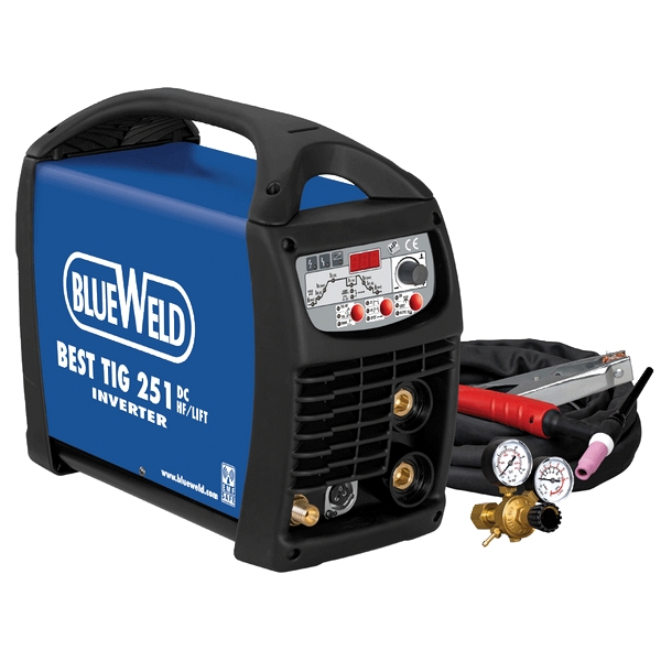 Сварочный инвертор с набором аксессуаров BlueWeld Best TIG 251 DC HF/Lift VRD