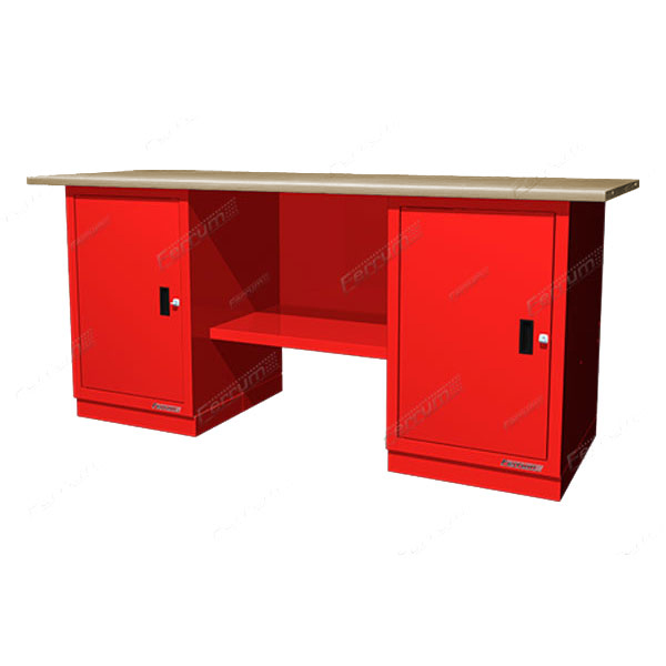 Верстак слесарный двухтумбовый с деревянной столешницей Феррум 01.200-W3000