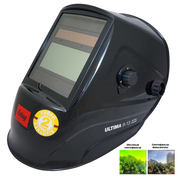 Маска сварщика «хамелеон», зона обзора 100x49 мм, Fubag Ultima 9-13 Natural Color