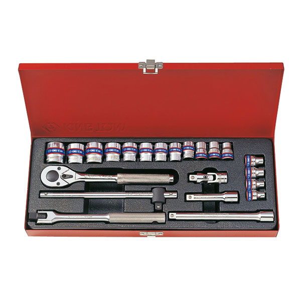 Набор торцевых головок 3/8 дюйма 6-22 мм, 22 предмета King Tony 3023MR