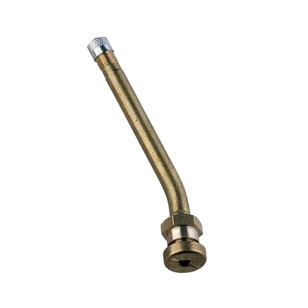 Вентиль металлический для бескамерных грузовых колес, угол 27 градусов, отверстие 10 мм, Clipper TR-100MS