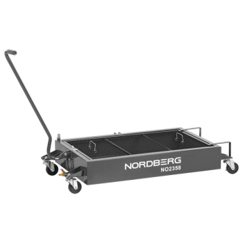 NORDBERG NO2358(G) Емкость для сбора масла на колесах, 58 л, серая NORDBERG NO2358(G) Емкость для сбора масла на колесах, 58 л, серая