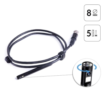 Зонд для видеоэндоскопа IC-VC700, 2 камеры 2 Мп с вращением, 5м, 8мм iCartool IC-VP700-5