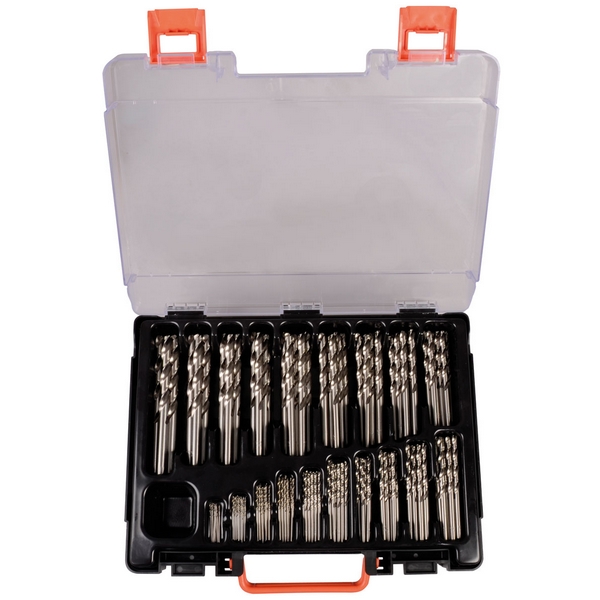 Набор сверл по металлу HSS-G ECO 1-10 мм, 170 шт в кейсе, Projahn 67615