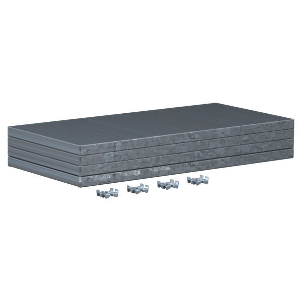 Упаковка полок 4 шт. для односекционного шкафа Феррум 08.302