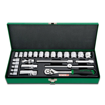 Набор головок и аксессуаров 3/8", 12-гранных, 6-24 мм, 25 предметов, TOPTUL GCAD2504