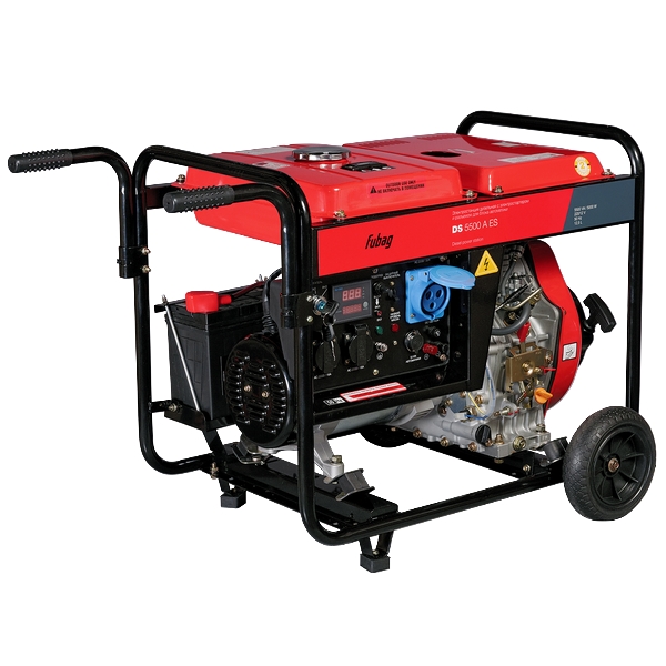 Генератор (электростанция) дизельный с электростартером и разъемом для блока автоматики Fubag DS 5500 A ES