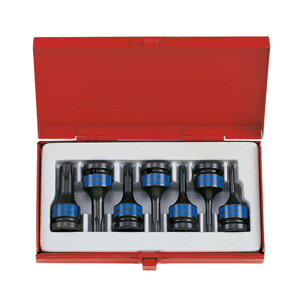 KING TONY Набор ударных торцевых насадок 1/2", TORX, Т25-Т60 мм, L = 60 мм, 7 предметов
