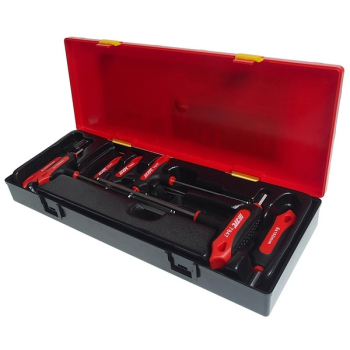 Набор ключей шестигранных Т-образных, 2-8 мм, шаровых, 7 предметов, JTC-K6073 Набор ключей шестигранных Т-образных, 2-8 мм, шаровых, 7 предметов, JTC-K6073