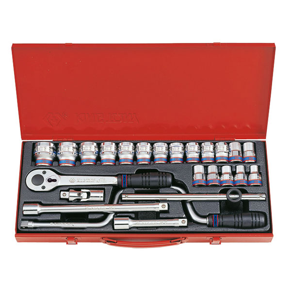 Набор торцевых головок 1/2 дюйма 10-32 мм, 24 предмета King Tony 4325MR