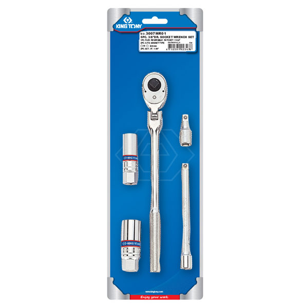 Набор свечных головок 3/8 дюйма 16, 21 мм, 5 предметов King Tony 3505MR Набор свечных головок 3/8 дюйма 16, 21 мм, 5 предметов King Tony 3505MR