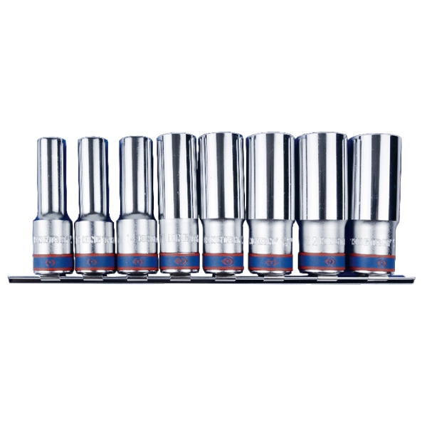 KING TONY 4208MR11 Набор глубоких торцевых головок 1/2 дюйма, 12-24 мм, 8 предметов
