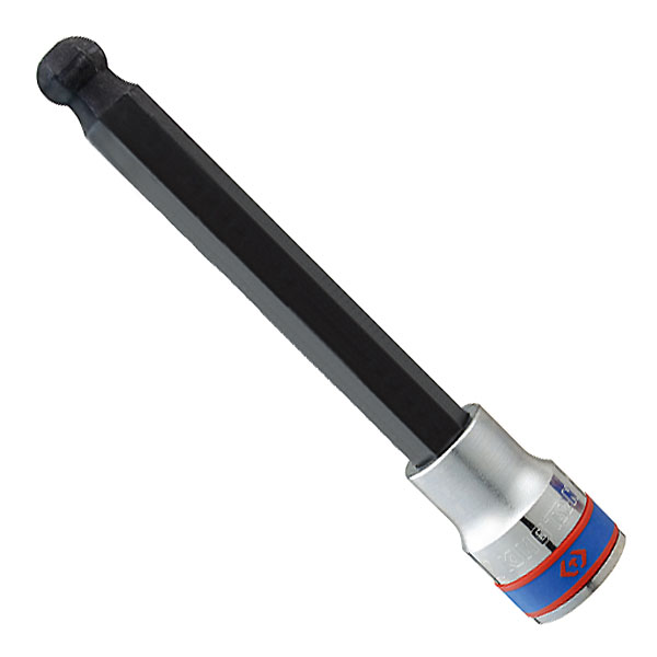 Торцевая насадка (бита) 1/2 дюйма HEX с шаровым окончанием H6 140 мм King Tony 40D006