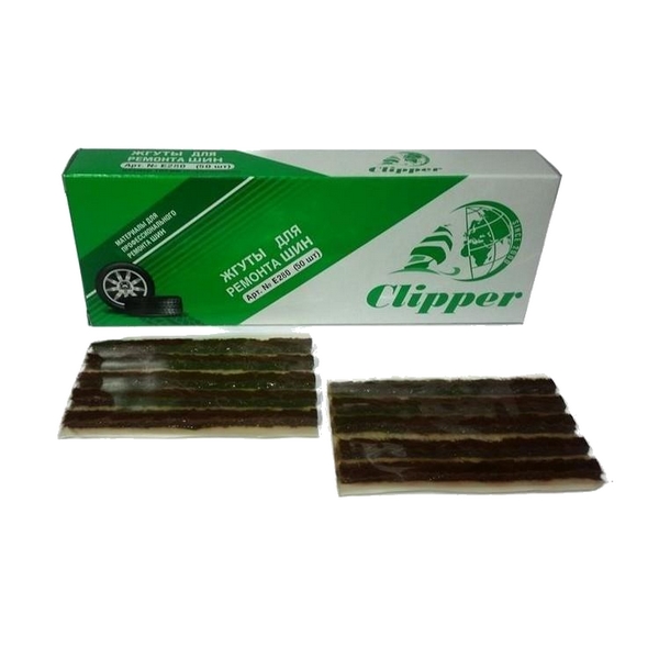 Набор жгутов (коричневых коротких) для ремонта шин 102 мм (50 шт) Clipper E280
