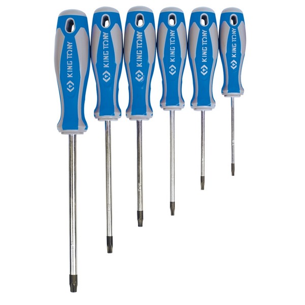KING TONY 30316PR Набор отверток в коробке, TORX, 6 предметов