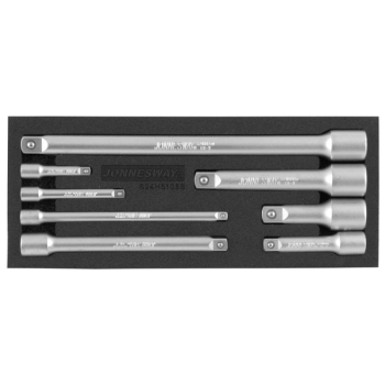 Набор удлинителей 1/4", 3/8", 1/2"DR, 8 предметов, Jonnesway S24H5108S