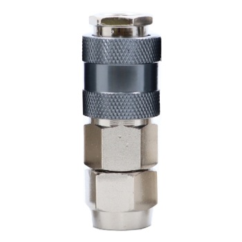 Фитинг БРС "мама" (F) – зажим для шланга 10x14 мм, 1 шт, KraftWell KRW-QC1014F