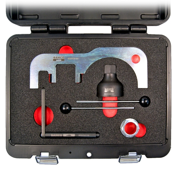 BAHCO BE503201 Набор для регулировки фаз газораспределения дизельных двигателей BMW и MINI 1.6-2.0, 6 предметов