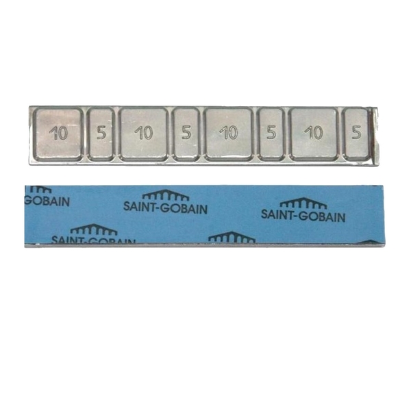 Самоклеющиеся штампованные грузики тонкие 60 г на ленте Saint-Gobain (50 шт) Clipper 0052SG