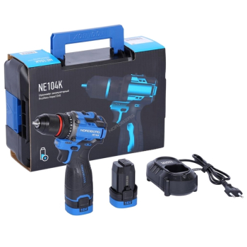 NORDBERG NE104K Шуруповерт аккумуляторный 10 мм, 16В, 60Нм, 2 аккум. и зар. уст-во, кейс