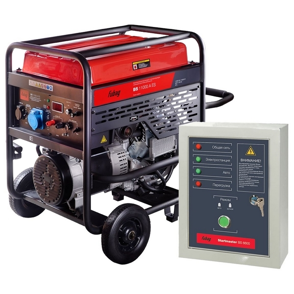 Генератор (электростанция) бензиновый Fubag BS 11000 A ES с блоком автоматики Startmaster BS 6600