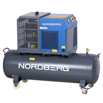 NORDBERG NCF7,5R Компрессор винтовой, 5,5 кВт, 10 бар, 660 л/мин, ресивер 230 л, IP54